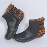 Flach Nahtverarbeitung Stiefelette