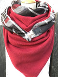 Rote Lässige Schals & Ponchos