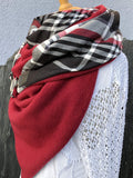 Rote Lässige Schals & Ponchos