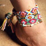 Boho Perle Steine Strand Fußkette Knöchelkette