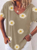 Kleines Daisy Loose Casual Oversized T-Shirt