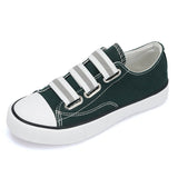 Canvas Minimalist Slip-On Sneakers Gelb Grün