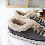 Damen Converse Pelz Sneakers Wildleder Schnürschuhe