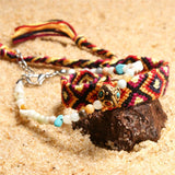 Boho Perle Steine Strand Fußkette Knöchelkette