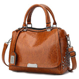 Ledertasche Elegant Retro Metallic Für Arbeit und Reisen