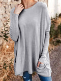 Lang Sweatshirts mit Crew Ausschnitt aus Polyester