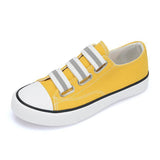 Canvas Minimalist Slip-On Sneakers Gelb Grün