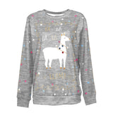 Weihnachten Print Lässiges Sweatshirt