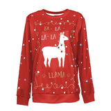 Weihnachten Print Lässiges Sweatshirt