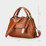 Retro Handtaschen Ledertaschen mit Großen Fassungsvermögen