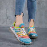 Gradient Farben Luftkissen Sportlich Plateau Sneakers Sportschuh
