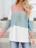 Farbe Block Sweatshirts Supersüß