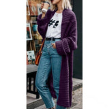mittlere Länge Pullover Mantel