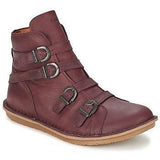 Bequeme Runde Stiefelette mit Schnalle