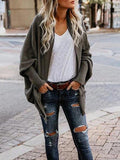 Fledermausärmeln Pullover Mantel