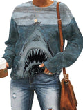 Lange Ärmel Bedruckte Sweatershirt