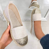 Espadrilles Paillette Slip On Loafers