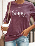 Lässig Langarm Normal Sweatshirt