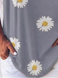 Kleines Daisy Loose Casual Oversized T-Shirt