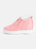 Fashion Buchstabe Slip-On Keil Turnschuhe Kunstwildleder Keilabsatz Lässig Turnschuhe