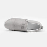 Fashion Buchstabe Slip-On Keil Turnschuhe Kunstwildleder Keilabsatz Lässig Turnschuhe