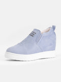 Fashion Buchstabe Slip-On Keil Turnschuhe Kunstwildleder Keilabsatz Lässig Turnschuhe