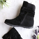 Rutschfeste Stiefel mit tiefem Fersenstrick