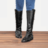 Damen Retro Stiefel Große Größen