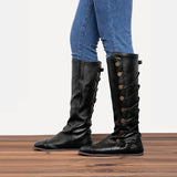 Damen Retro Stiefel Große Größen
