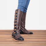 Damen Retro Stiefel Große Größen
