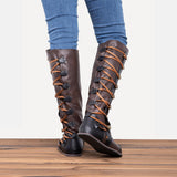 Damen Retro Stiefel Große Größen