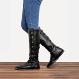 Damen Retro Stiefel Große Größen