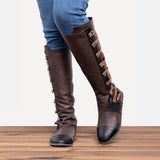 Damen Retro Stiefel Große Größen