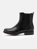 Kurzer Retro-Stiefel für Damen mit niedrigem Absatz