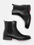 Kurzer Retro-Stiefel für Damen mit niedrigem Absatz