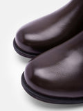Kurzer Retro-Stiefel für Damen mit niedrigem Absatz