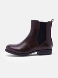 Kurzer Retro-Stiefel für Damen mit niedrigem Absatz