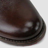 Kurzer Retro-Stiefel für Damen mit niedrigem Absatz