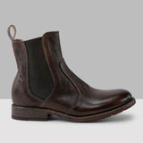 Kurzer Retro-Stiefel für Damen mit niedrigem Absatz