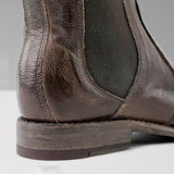 Kurzer Retro-Stiefel für Damen mit niedrigem Absatz