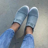 Fashion Buchstabe Slip-On Keil Turnschuhe Kunstwildleder Keilabsatz Lässig Turnschuhe