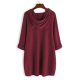 Schlafende Katze Oversize Hoodie mit Katzenohren