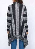 Lässiger Quaste Pullover Mantel
