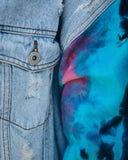 Tie-Dye Tassel Denim Jackenmantel