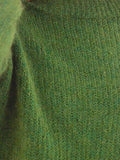 Große Größen Gestrickter Pullover Unifarben