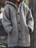 NEUE gestrickte Strickjacke mit Kapuze👚