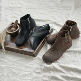 Tägliche Niedrige Stiefelette aus Leder