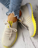 Luxivan™ Gestrickte Colorblock-Sneakers