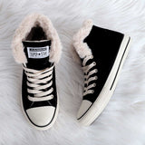 Damen Converse Pelz Sneakers Wildleder Schnürschuhe