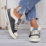 Damen Converse Pelz Sneakers Wildleder Schnürschuhe